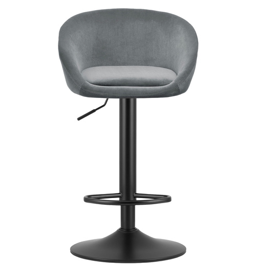 Hoker EAST - aksamit szary / baza czarna x 2