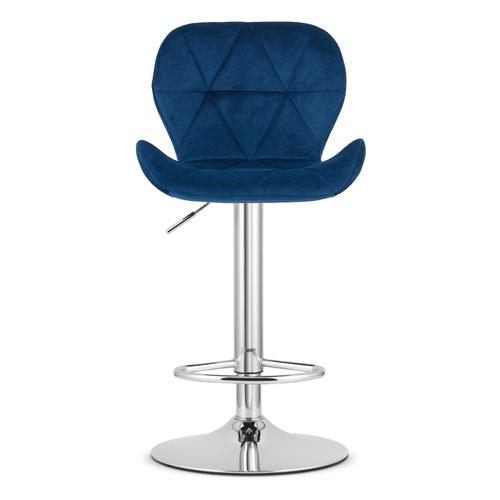 Hoker WEST - aksamit granatowy / baza chrom