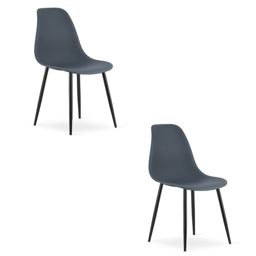 Krzesło WAT dark slate / nogi czarne x 2