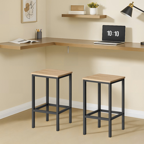 Taborety Barowe 2szt - sonoma - LBC065B11