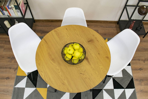 Stół TODI Okrągły 90cm - dąb