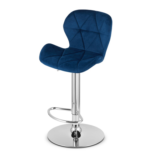 Hoker WEST - aksamit granatowy / baza chrom