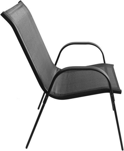 Stół okrągły ISLAND 90cm + 4x Krzesło SOFIA ciemny szary