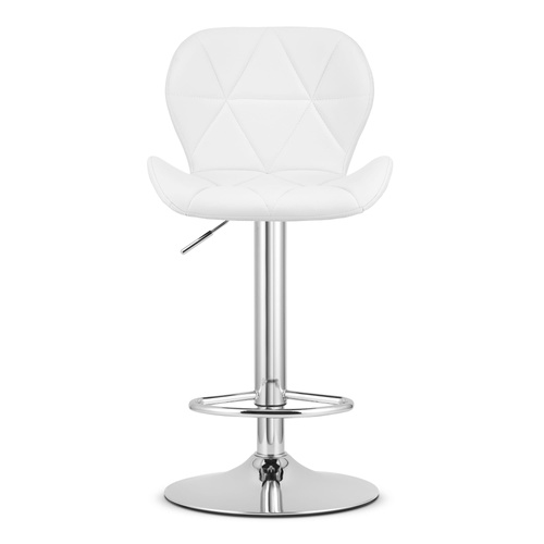 Hoker WEST - ekoskóra biały / baza chrom x 2