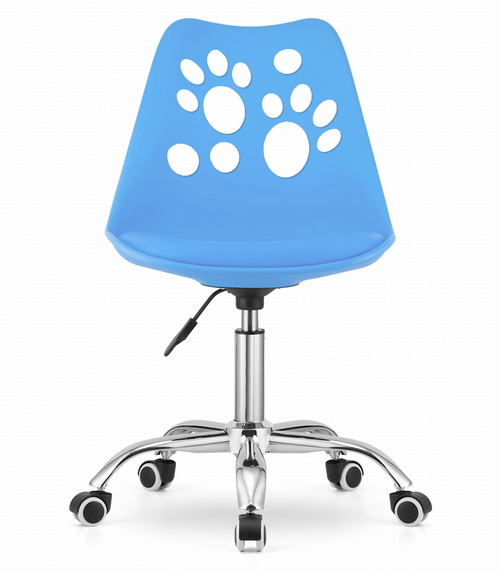 Krzesło obrotowe PRINT - niebieskie