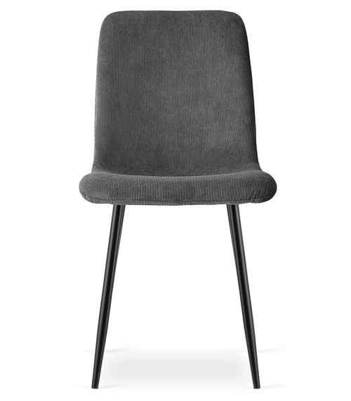 Krzesło RIFT - szary sztruks / nogi kolor czarny x 3