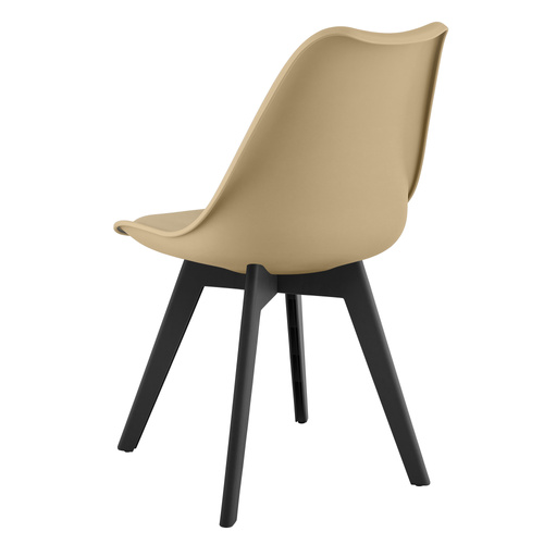 Krzesło MARK - ciemny beż / nogi czarne x 4