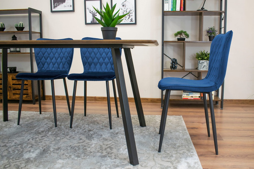 Krzesło FOX - granat aksamit x 1