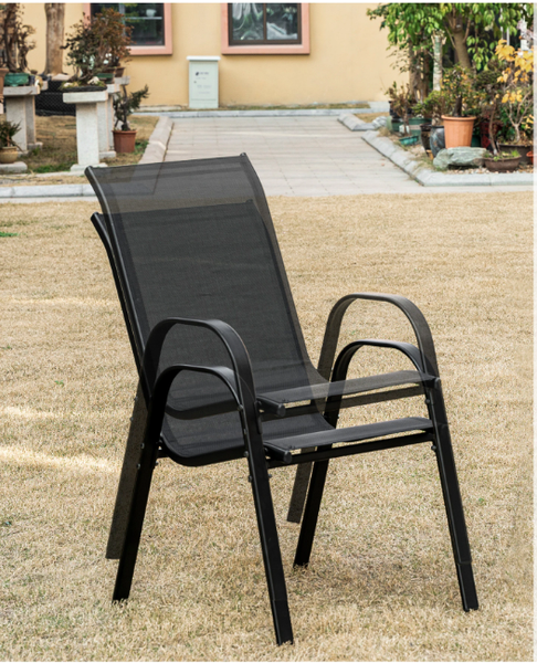 Stół ISLAND Półokrągły + 2x Krzesło SOFIA czarne