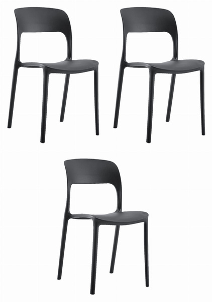 Krzesło IPOS - czarne x 3