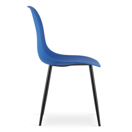 Krzesło WAT niebieskie / nogi czarne x 1