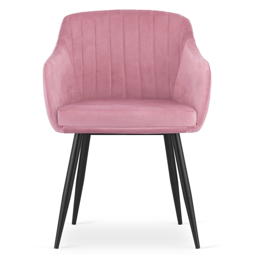 Krzesło DAXO - róż aksamit x 2