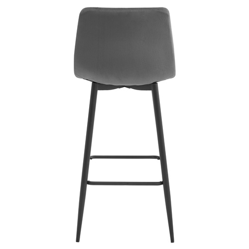 Hoker ARCETO - ciemny szary aksamit / nogi czarne x 1