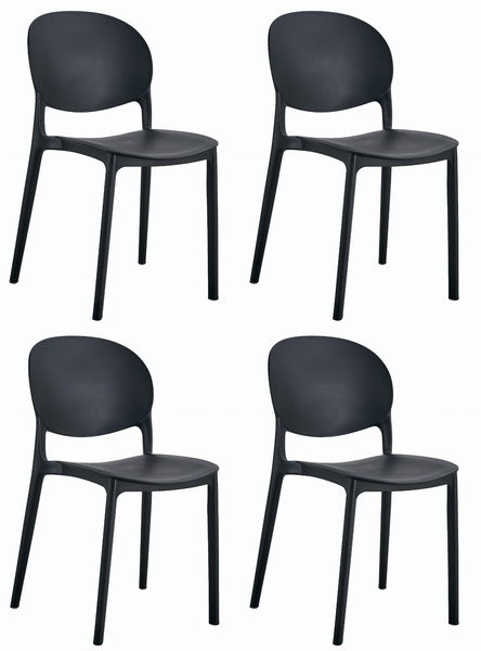Krzesło RAWA - czarne x 4