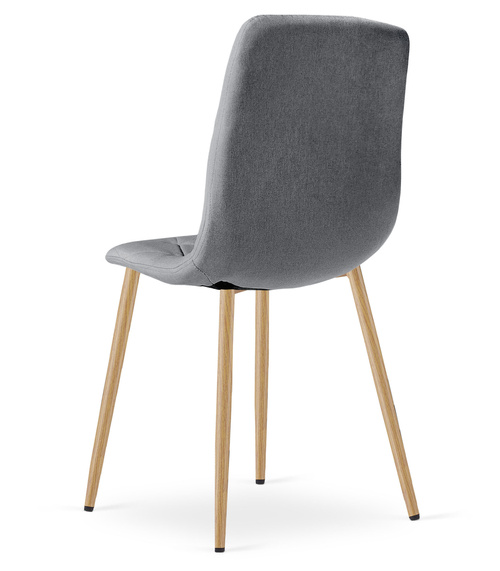 Krzesło LIBRA - ciemny szary materiał / nogi kolor drewna x 3