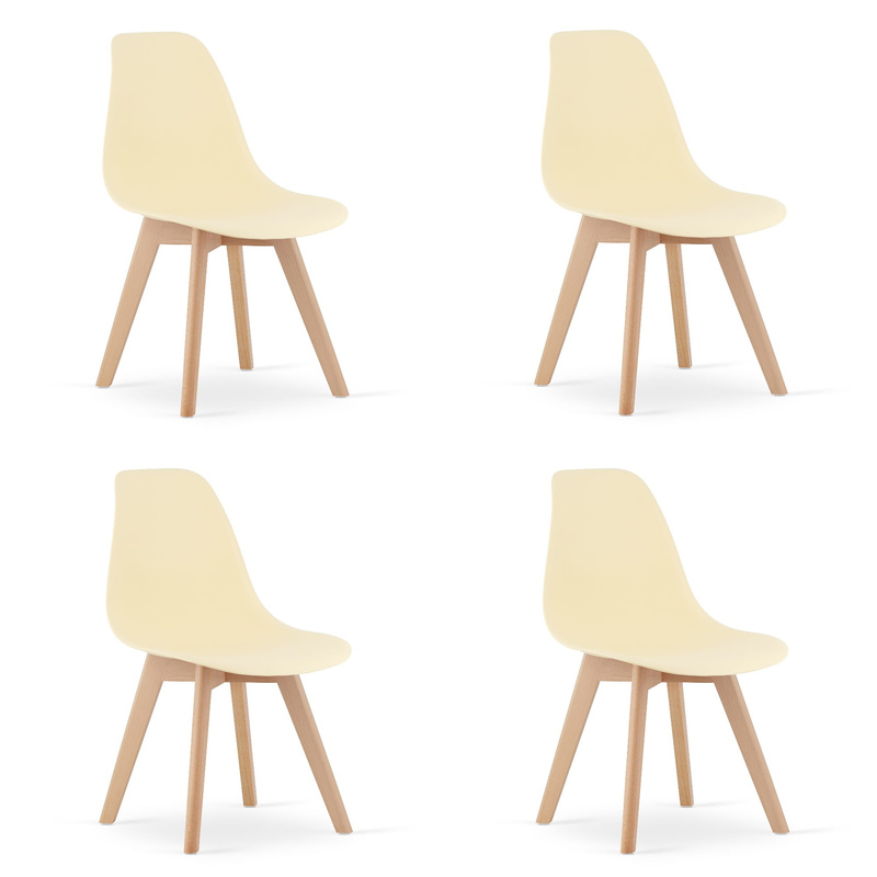 Krzesło KITO - kremowe x 4