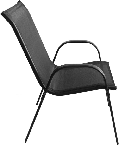 Stół okrągły ISLAND 60cm + 2x Krzesło SOFIA czarne