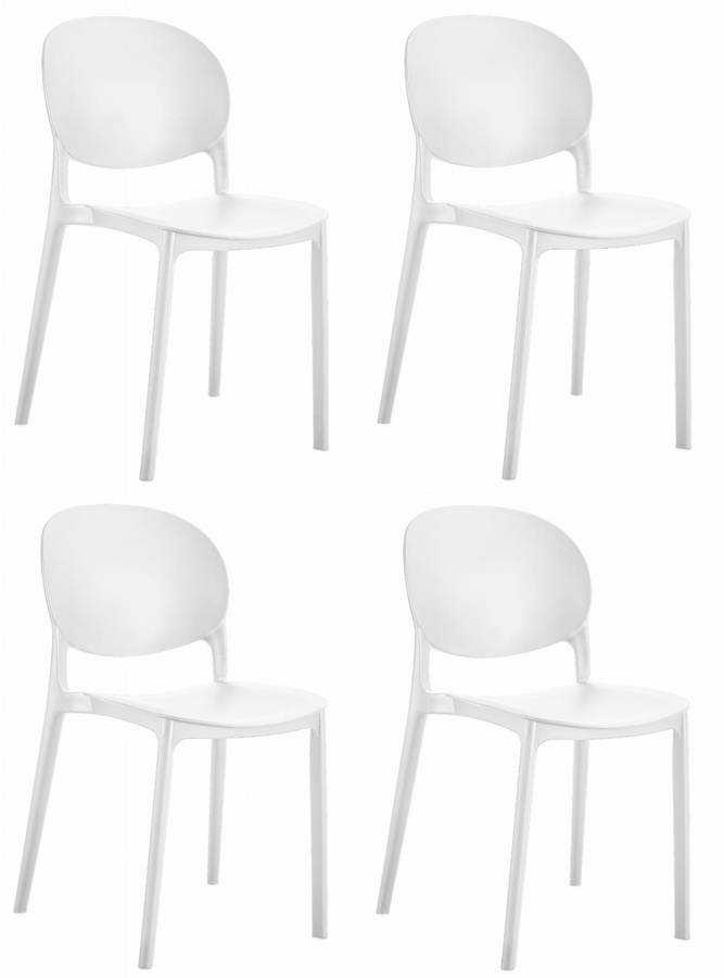 Krzesło RAWA - białe x 4