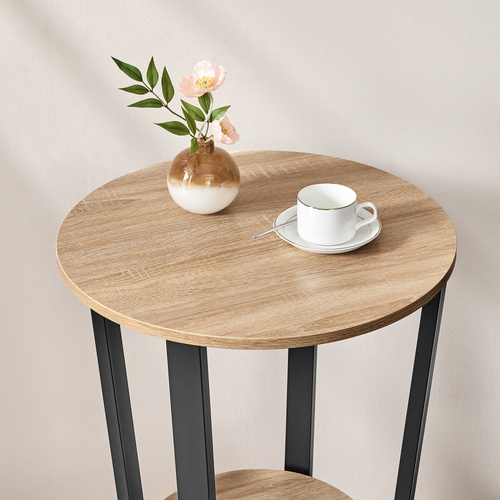 Stolik Okrągły - sonoma - LET057B11