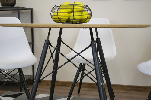 Stół TODI Okrągły 100cm - dąb