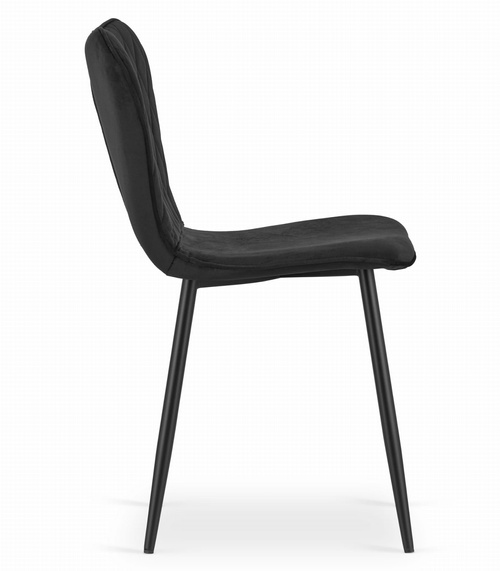 Krzesło FOX - czarny aksamit x 3