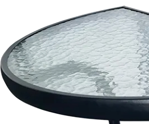 Stół ISLAND Półokrągły + 2x Krzesło SOFIA brąz