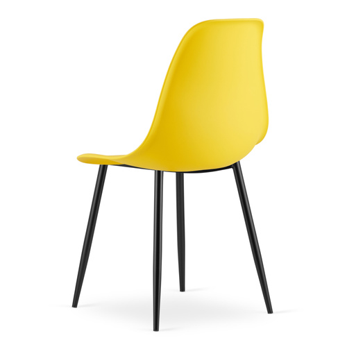 Krzesło WAT żółte / nogi czarne x 1