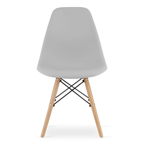 Krzesło OSAKA szare / nogi naturalne x 2