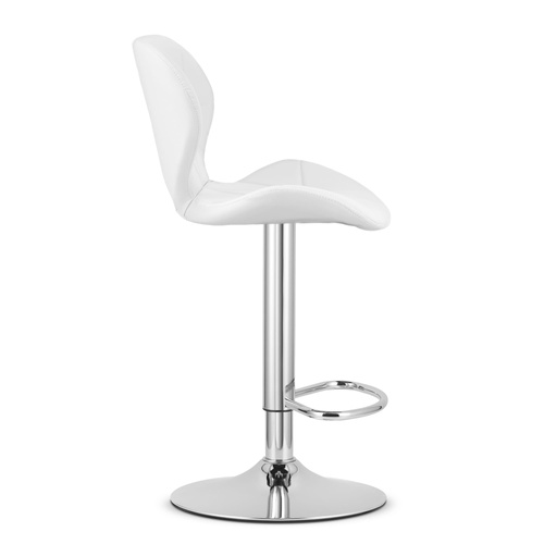 Hoker WEST - ekoskóra biały / baza chrom