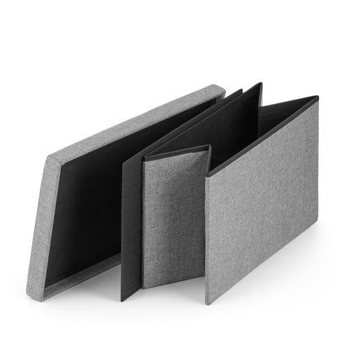 Pufa składana XL - 60x38x38cm szara x 4