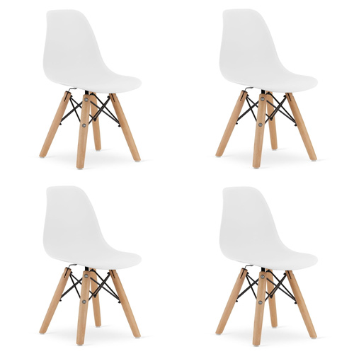 Krzesło ZUBI - białe x 4