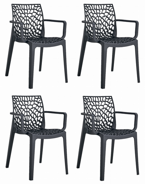 Krzesło OKIN - czarne x 4