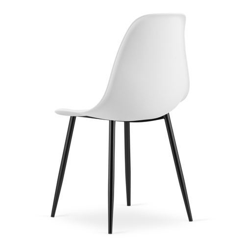 Krzesło WAT białe / nogi czarne x 1