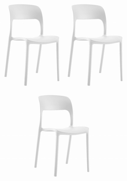 Krzesło IPOS - białe x 3