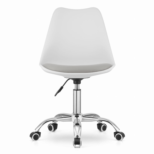 Krzesło obrotowe ALBA - biało-szare