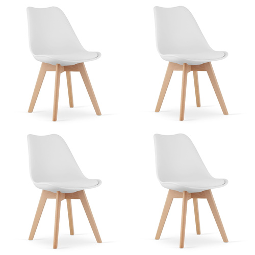 Krzesło MARK Białe x 4