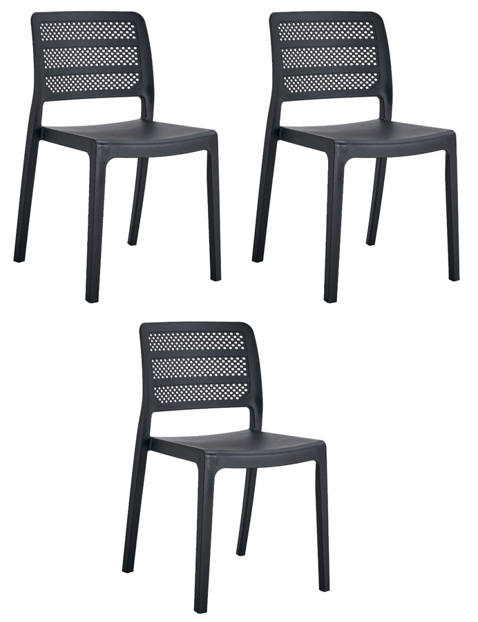 Krzesło PAGI - czarne x 3