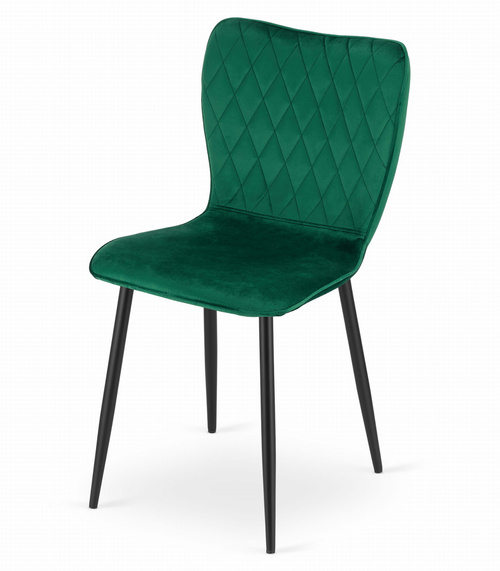 Krzesło FOX - ciemna zieleń aksamit x 3
