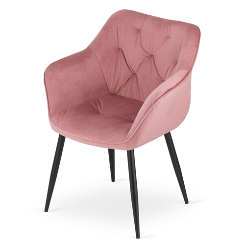 Krzesło MADERA - róż aksamit x 2