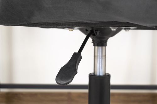 Krzesło obrotowe NOTO aksamit - ciemnoszare