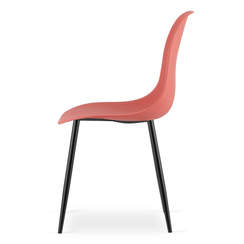 Krzesło WAT cynober / nogi czarne x 3