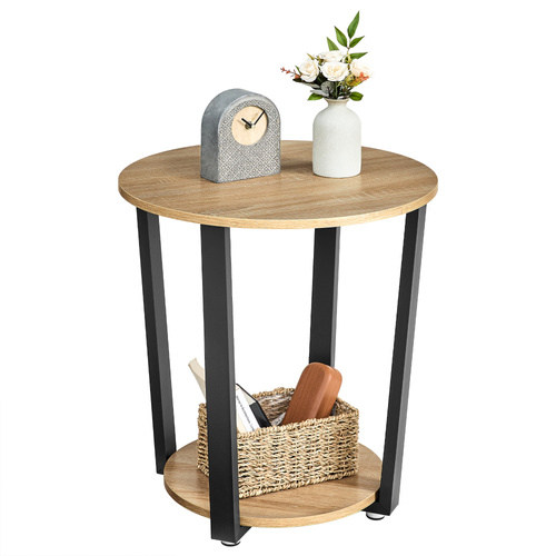 Stolik Okrągły - sonoma - LET057B11