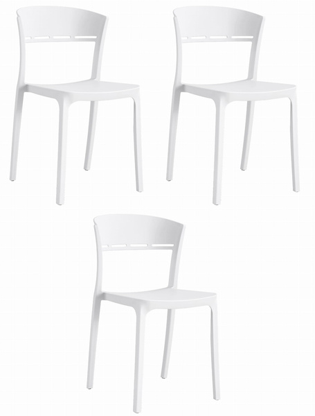 Krzesło COCO - białe x 3