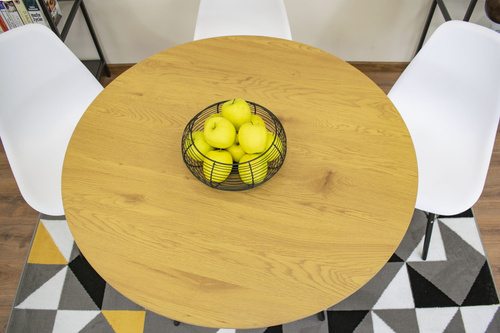Stół TODI Okrągły 100cm - dąb