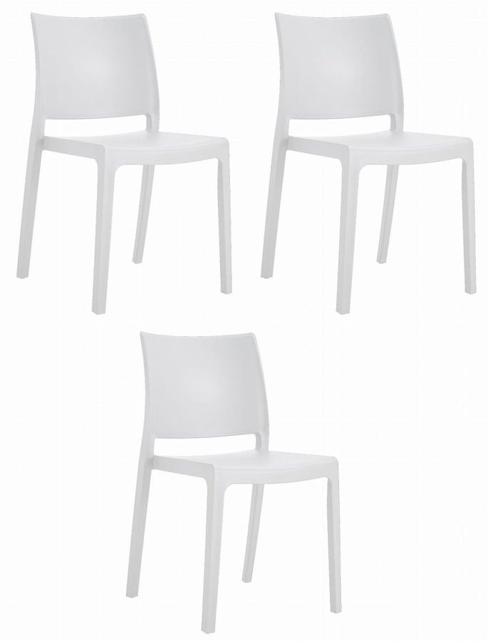 Krzesło KLEM - białe x 3