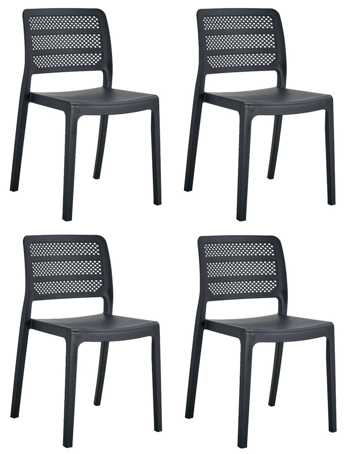 Krzesło PAGI - czarne x 4