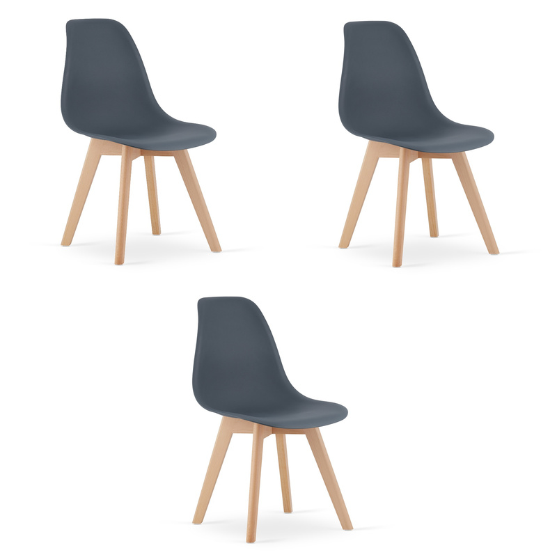 Krzesło KITO - dark slate x 3