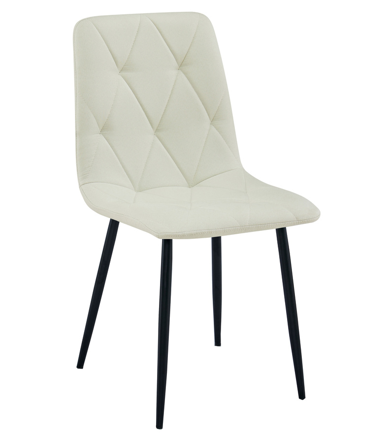 Krzesło LIBRA - beż materiał / nogi czarne x 1